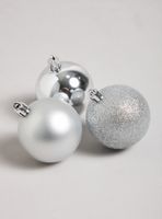 Set de 30 Esferas Navidad Plateado