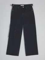 Jeans Cargo Denim con Ajustador en la Pretina