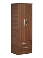 Closet 2 Puertas 2 Cajones Nogal