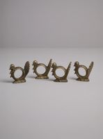 Set 4 Argollas de Servilleta Pavo Real