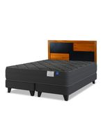 Cama Europea 2 Plazas Black Base Dividida