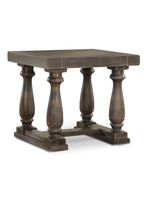 Mesa Lateral Rectangular Brigthon Gris Envejecido