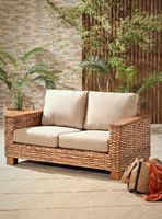 Sofá 2 Cuerpos Victoria Ratán Natural