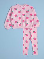 Buzo con Calzas de Rib con Estampado Combinado