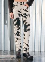 Jeans Básico 5 Bolsillos Estampado Tiro Medio