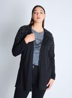 Chaleco Cárdigan Largo Jaquard Western Curvy