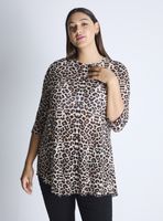 Polera Larga Doble Capa Asimétrica Curvy