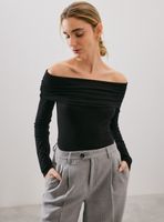 Polera Tejida Hombro Descubiertos