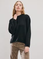 Sweater Cuello Redondo Detalle Hombro