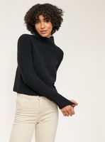 Sweater Cuello Mock Acanalado