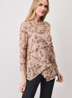 Polera Larga Doble Capa Asimétrica