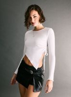 Polera Asimétrica Recogido Costado