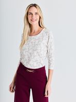 Polera Detalle Perlas en Escote