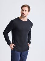 Polera Manga Larga Cuello Redondo Texturada