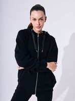 Polerón Oversize Largo Cierre Metalico