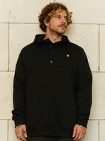 Polerón Hoodie Cuello Abotonado