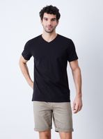 Polera V-Neck Algodon Elastano