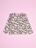 Polera Full Estampado con Vuelos en Hombro