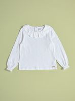 Polera Manga Larga Cuello Broderie