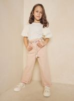 Pantalón Teñido Fit Mom con Cinturón