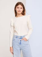 Polera con Mini Vuelos en Manga