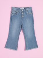 Jeans Flare con 3 Botones