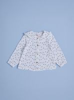 Blusa Estampado Floral con Cuello Bobo