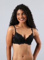 Sostén Copas Push Up Encaje Flor Full Blonda