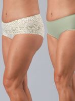 Pack 2 Calzón Maxi y Liso Print Bonded 2555