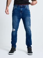 Jeans Crackelado con Roturas