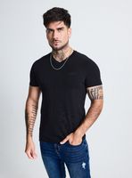 Polera Escote V Grueso con Botones