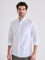 Camisa Oxford Básica Lisa
