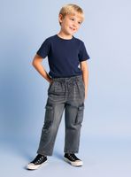 Jeans Denim Cargo Algodón