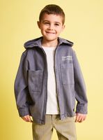 Chaqueta Twill Color Capucha