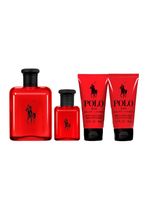 Set Perfume Polo Red EDT Hombre 125 ml + 40 ml + After Shave 50 ml + Shower Gel 50 ml + Neceser Ralph Lauren