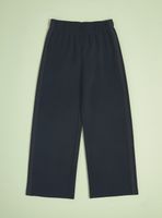 Pantalón de Buzo Corte Ancho con Detalles Franjas