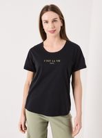 Polera Básica Estampado de Algodón