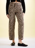 Jeans Balloon Animal Print Cinturón