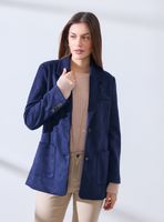 Blazer de Gamuza Sintética Forrado