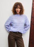 Sweater Calado Manga Abullonada