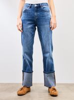 Jeans Straight Roll Up