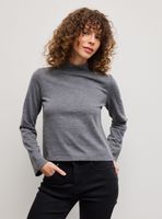 Polera Cuello Mock Manga Larga Suave