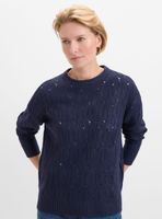 Sweater Cuello Redondo Detalles Tejido