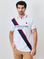 Polera Polo Jersey Linea Diagonal