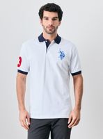 Polera Piqué Mangas Cuello en Contraste