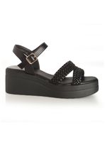 Sandalia Plataforma Correas Trenzadas Mujer