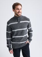 Sweater Half Button Bloques