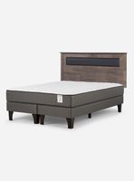 Cama Europea New Style 2 Plus King Respaldo Ferrara