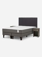 Cama Europea New Style 2 Plus 2 Plazas Base Dividida Lucio