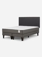 Cama Europea New Style 2 Plus King Respaldo Lucio